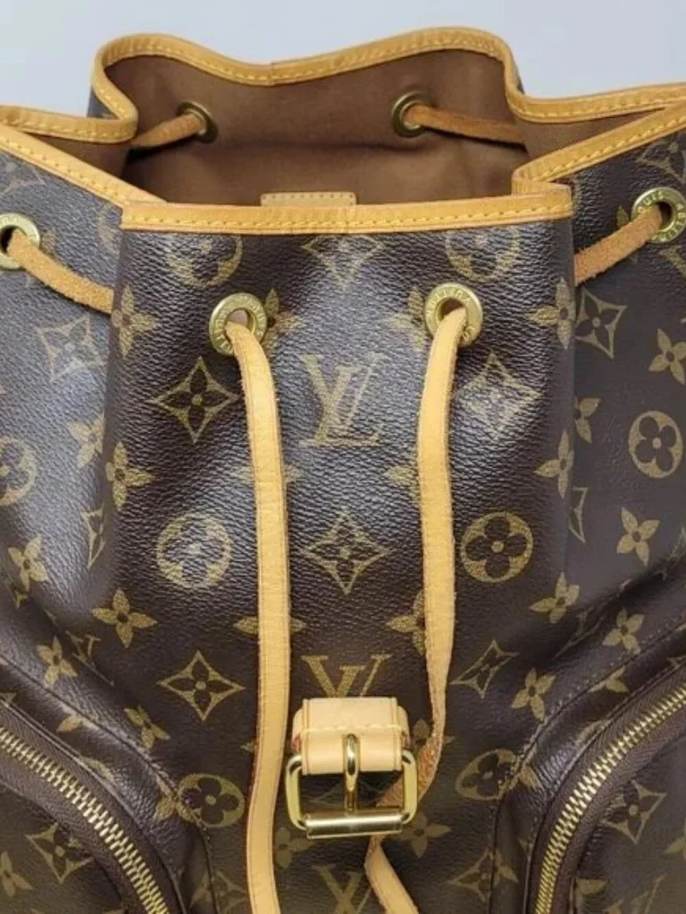 LOUIS VUITTON Monogram Canvas Backpack Sac Ad Bosp